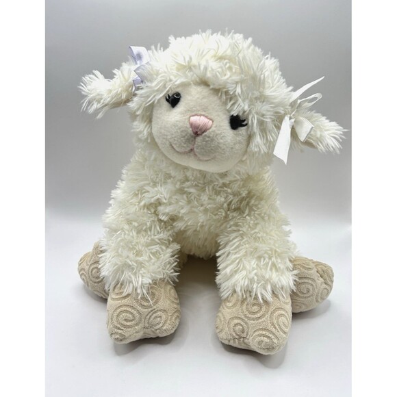 Build A Bear Workshop Vanilla Swirls Lamb Sheep Plush Stuffed Animal 2011 BABW - Picture 1 of 16